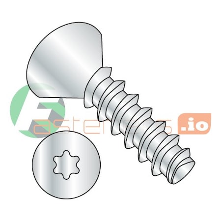 Newport Fasteners Thread Forming Screw, #8 x 3/4 in, Zinc Plated Steel Flat Head Torx Drive, 10000 PK 411784